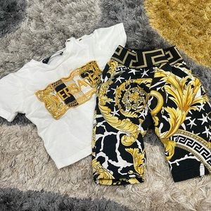 3-6 month baby boy Versace t-shirt and trouser